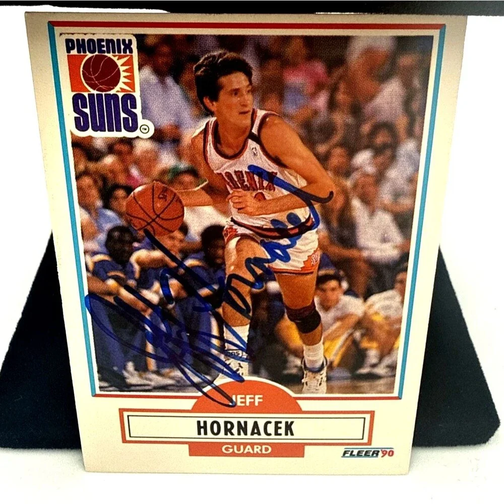 Jeff Hornacek - Autographed Signed Basketball Card - 1990 Fleer #147 - Suns